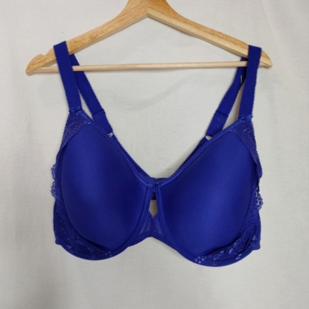 Elegant Blue Lace Bra